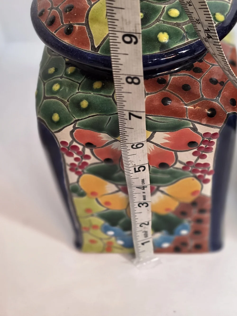 Hand-Painted Mexican Ceramic Canisters Set